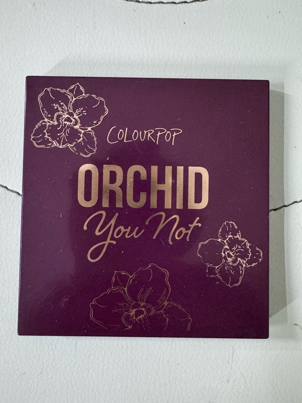 ColourPop Orchid You Not Palette - Deep Plum & Rose Gold Accents